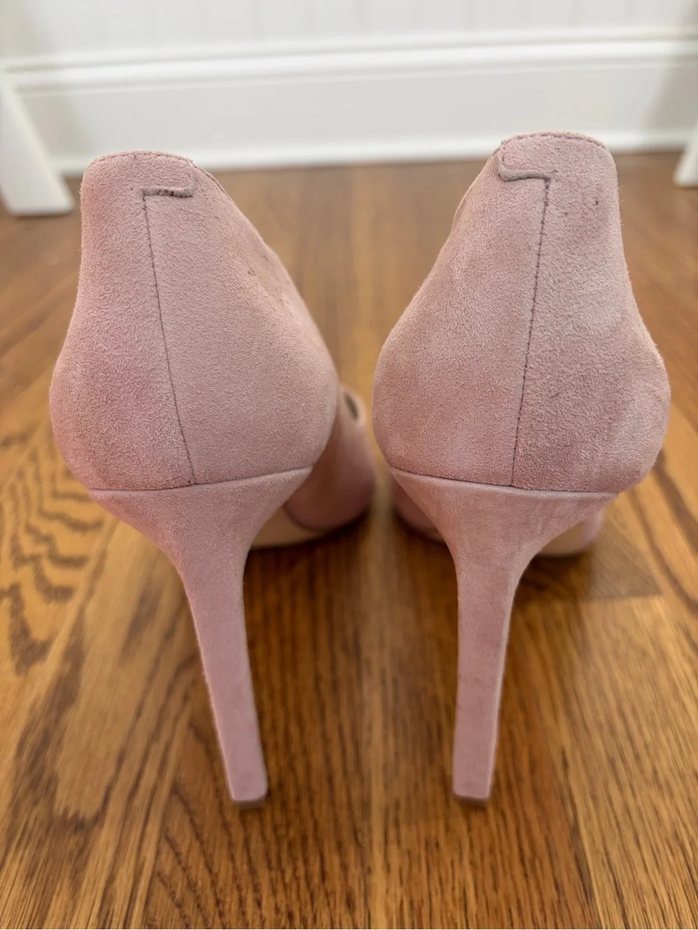 Nine West Blush Suede Pointed Toe Heel Pumps (10)